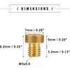 Motoforti Universal Motorcycle Carburetor Jets Main Jets Nozzles, M5x0.8 95 98 100 102 105 108 110 112 115 120 125 130 135 140 145 150, Metal, Gold