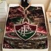 1PC Fluminense Print Flannel Blanket, High quality Comfortable for All Seasons, Home Decor, Warmth and Comfort, Perfect for Christmas Gifts