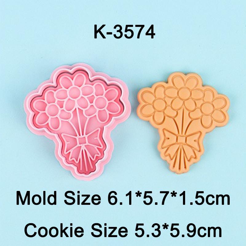 New Mother's Day Cookie Mold Cookie Stamp Molds Cake Decoration Biscuit Mould Baking Tools Gifts To Mom Best Wishes Women's Day