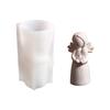 Heat Resistant 3D Angel Candle Mold Nonstick Mould for Artistic Home and Event Decoration Flexible Silicone Form
