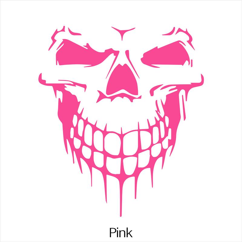 

Популярная светоотражающая наклейка на автомобиль в виде черепа для крышки бензобака, окна и украшения капота 18cm x 16cm