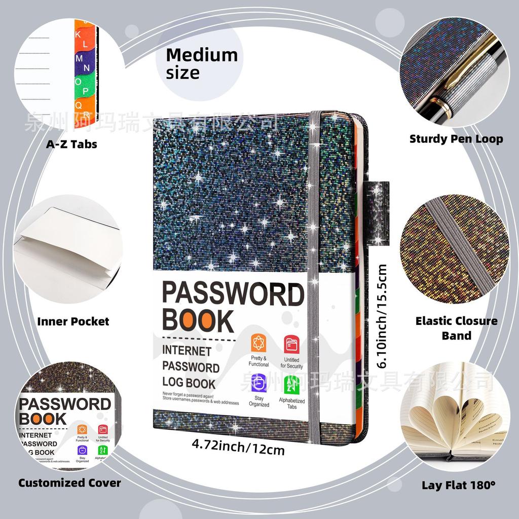 Password Book English Address Book Phone Book Record Holiday B6 Notebook Book