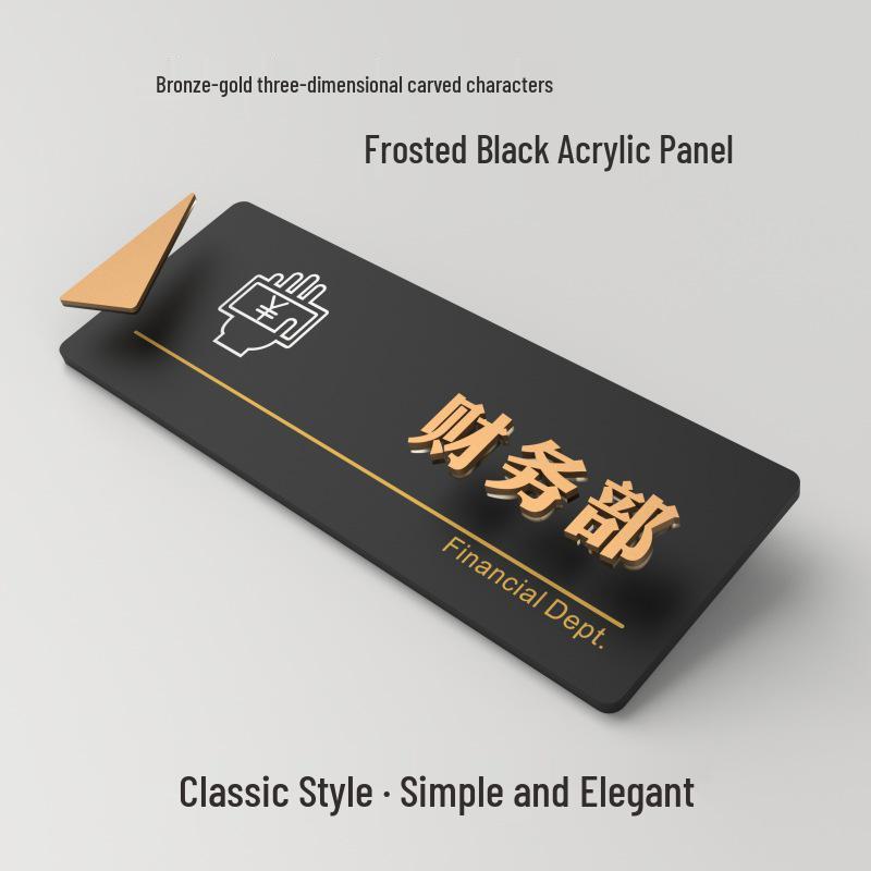 3D Acrylic Office Door Sign – General Manager, Meeting Room, School, Company Department