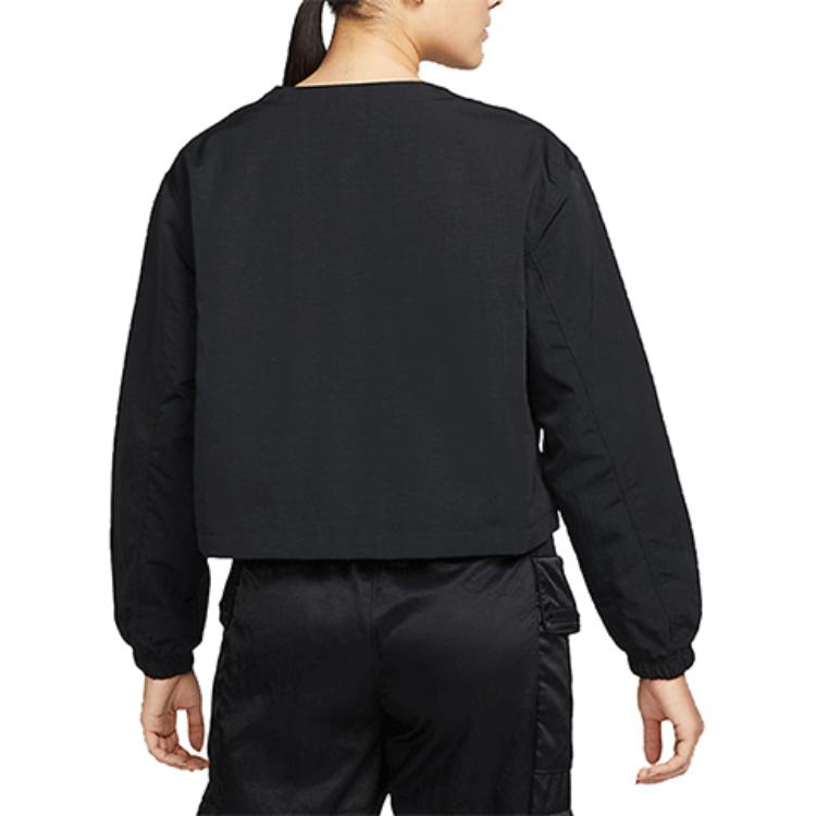 Jordan Jackets Women's Black Crew Neck Moderate Other DN4417-010