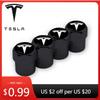 Samolepka na auto 4 ks prachotěsné krytky ventilků pneumatik krytky kol pro Tesla Model 3 Model XY Style MODEL S ROA