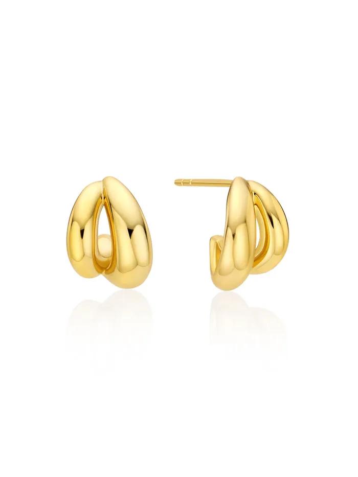 Mellow Double Hoop Earrings (Yellow) BH7E66779YBXXX