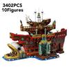New Style Floating Restaurant Model In Hong Kong, Building Blocks, Bricks, Craft Toys, Children'S Birthday Gifts, Adult Holiday