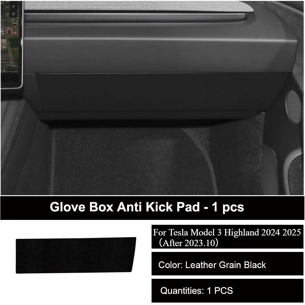 For Tesla Model 3 Y Car Door Anti-Kick Pad Leather Sticker Trim Side Door Sill Protector Cover Car Interior Decoration 2017-2025