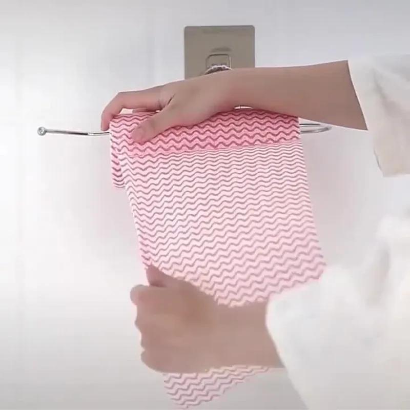 1/3 Roll Versatile Non-woven Cleaning Cloths Pack - Super Absorbent Polyester Blend Towels for Kitchen, Living Room, Outdoor Use