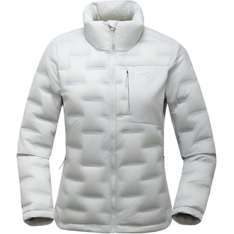 

Under Armour Urban Outdoor Hiking Walking Series Breathable Windproof Warm Stand Collar Down Jacket Women outerwear Light-Gray 14322136D-0045 S