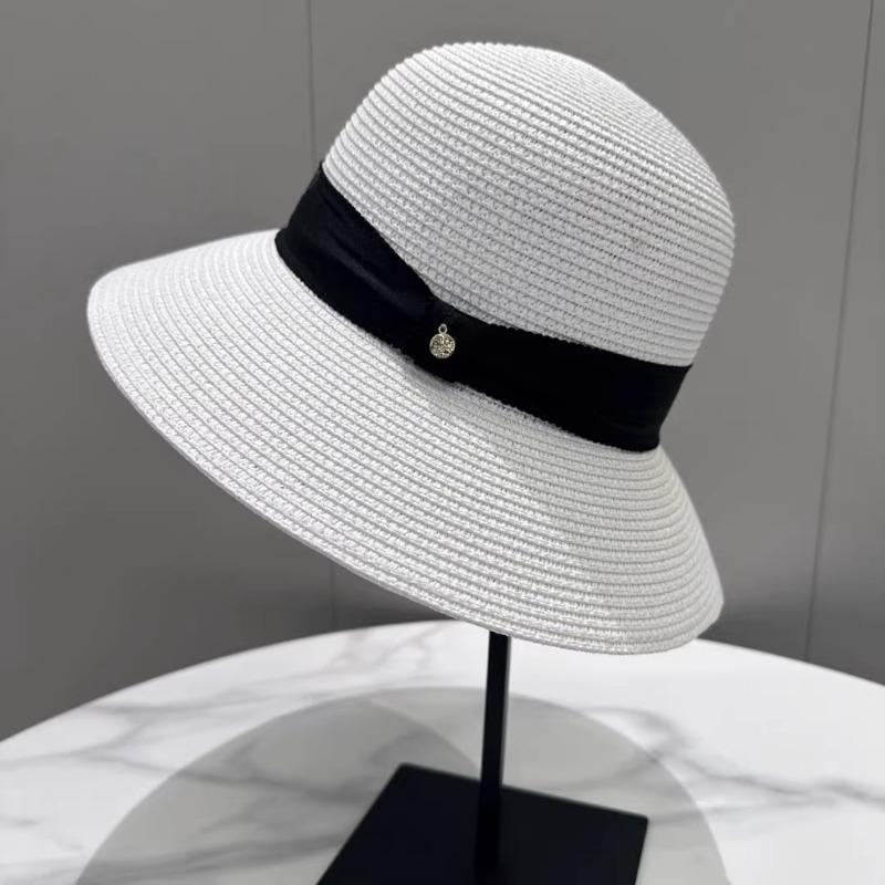 Summer New Sunshade Bucket Hat Women's Versatile Face Small Sunscreen Sun Hat Seaside Vacation Beach Hat