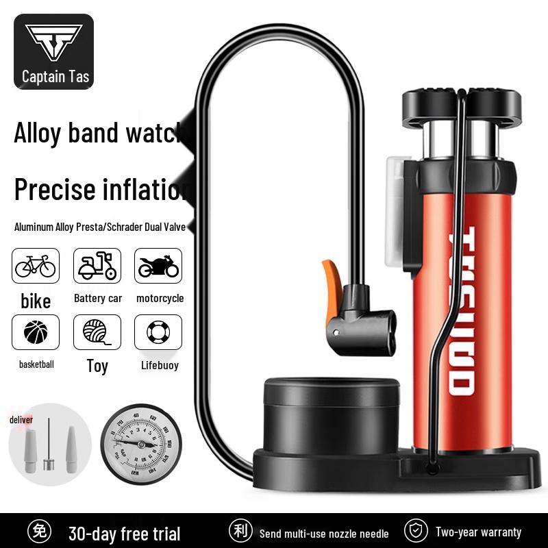 Universal High-Pressure Foot Pump for Bicycles, Cars, Motorcycles, and Sports Equipment