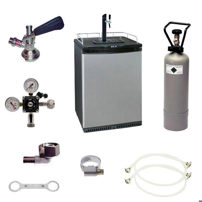 Dystrybutor piwa - KegMaster® - W zestawie. Kolumna do piwa i kran z kompensatorem - Szary - 99,49 cm - 63,95 kg
