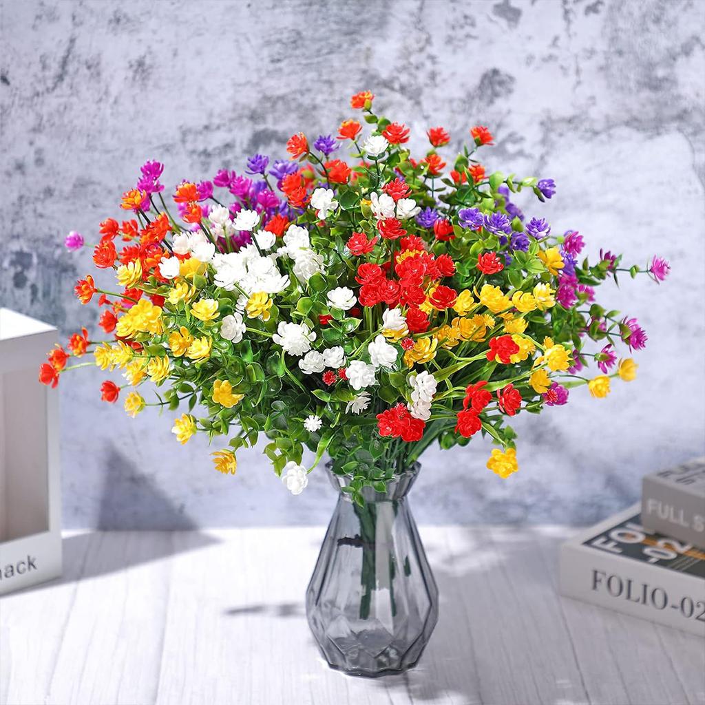 1/5pcs Artificial Plant Flower Eucalyptus Babysbreath Festival Wedding Outdoor Bonsai Arch Wall Home Christmas Diy Gift Hot Sale