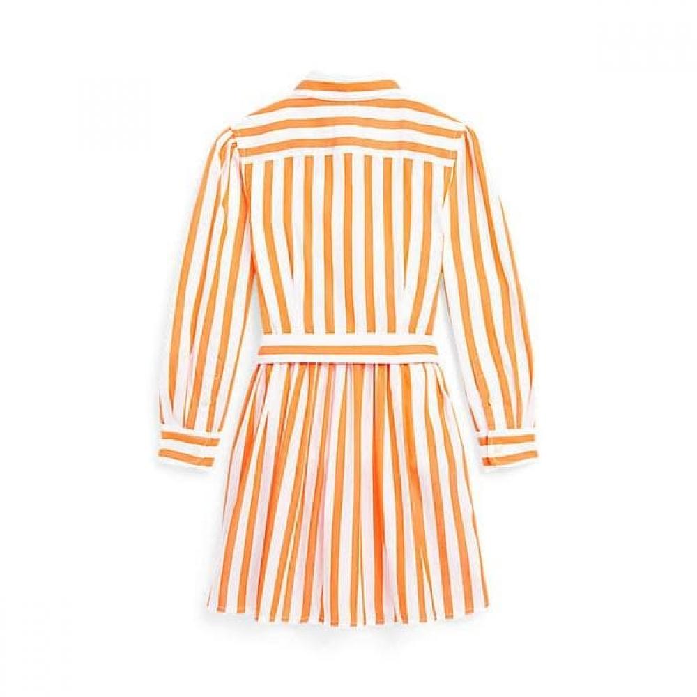 Polo Kids Girls 2 6 Stripe Cotton Poplin Belt Shirt Dress Cwpodrsr3d20679800