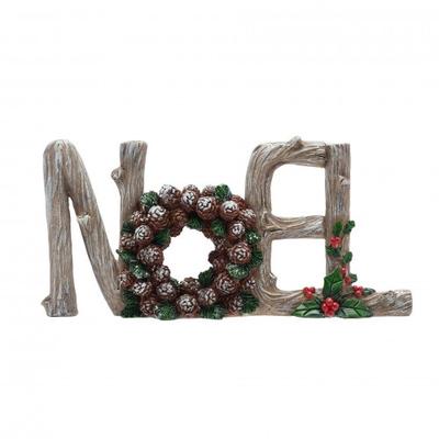 Resin Mantel Plaque - Noel