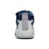 Li Ning Wave PRO Synthetic Leather Slip Resistant Abrasion Resistant Low Top Skateboard Shoes Men's White Gray Blue AECT009-3