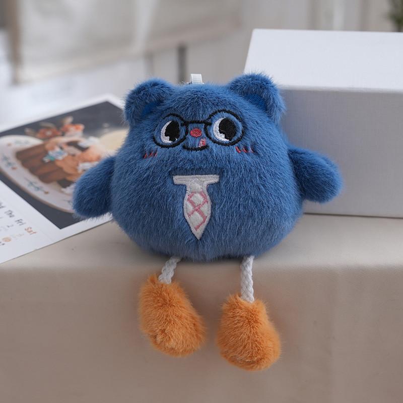 Плюшевый брелок-мишка с мультяшными глазами для детей и студентов