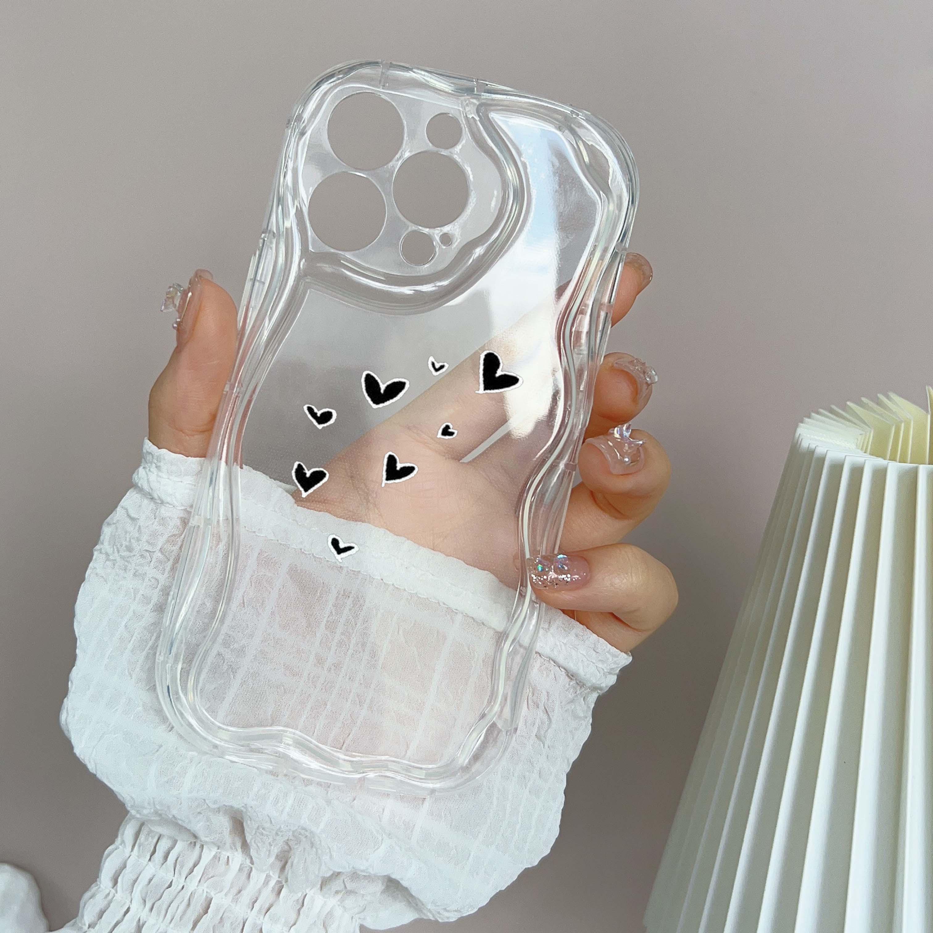 

Мягкие волнистые чехлы для телефонов N83 Heart and Leaf art для iPhone 14 Pro Max 13 mini 15 Plus XR 7 8 6 XS Max 12 11, защитный чехол-бампер for iPhone 6/6s