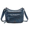 New Women's Shoulder Bag Soft Leather Texture Multi-compartment Large Capacity Fashionable Simple Old Messenger Bag