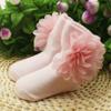 Children Girls Cotton Socks Flowers Anti Slip Ankle Socks Baby Shoes Boot