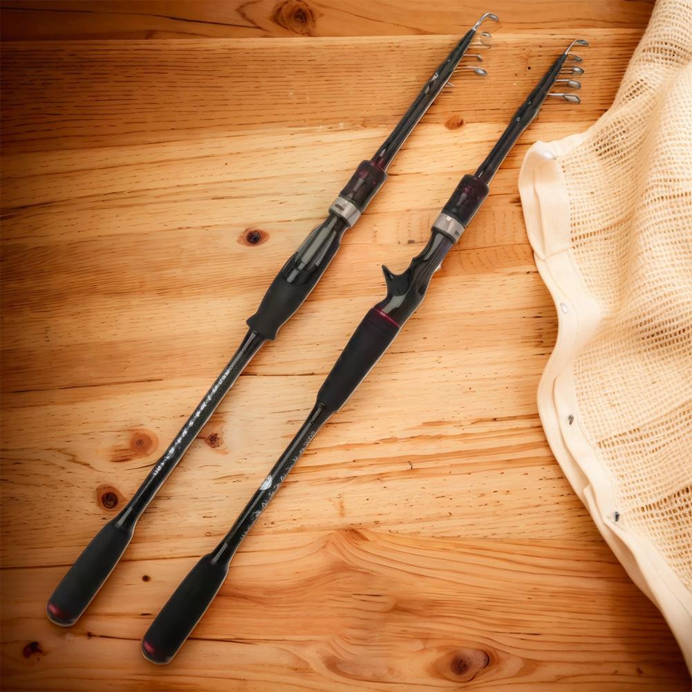 Telescopic Fishing Rod Carbon Fiber Fishing Pole Spinning Casting Rod for River Lake Reservoir Ice Fishing and So