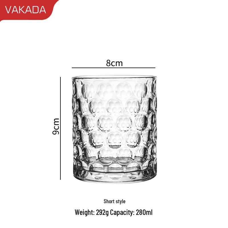 

VAKADA Dotted Glass Tumbler