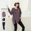 Women's Plus Size Long Sleeve Activewear Set for Spring/Summer - 3 Pieces, Fits Up To 200 Lbs