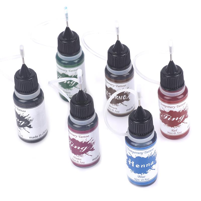 10Ml Temporary Tattoo Ink Fruit Gel Body Art Painting Pigment Tattoo Juice Ink