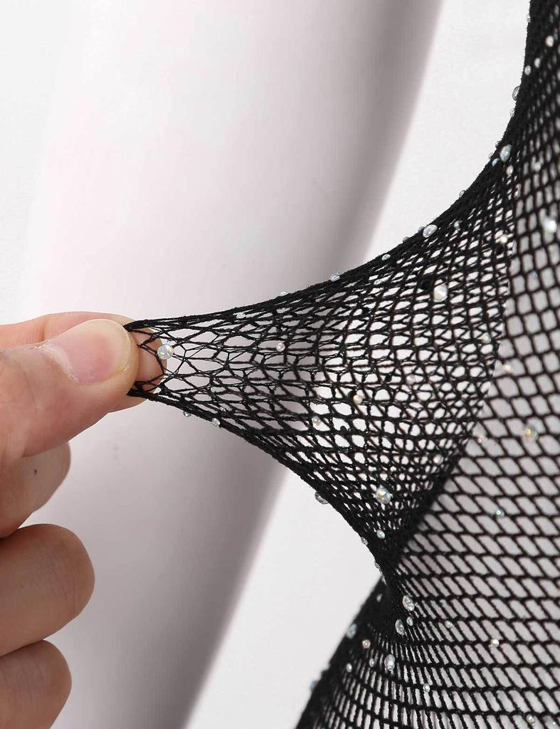 Robe Tube transparente Sexy pour femmes, Mini robe moulante avec strass brillants