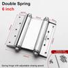 1Pcs Double Opening Door Hinge With Inner And Outer Free Spring Hinge  Hardware Accessory