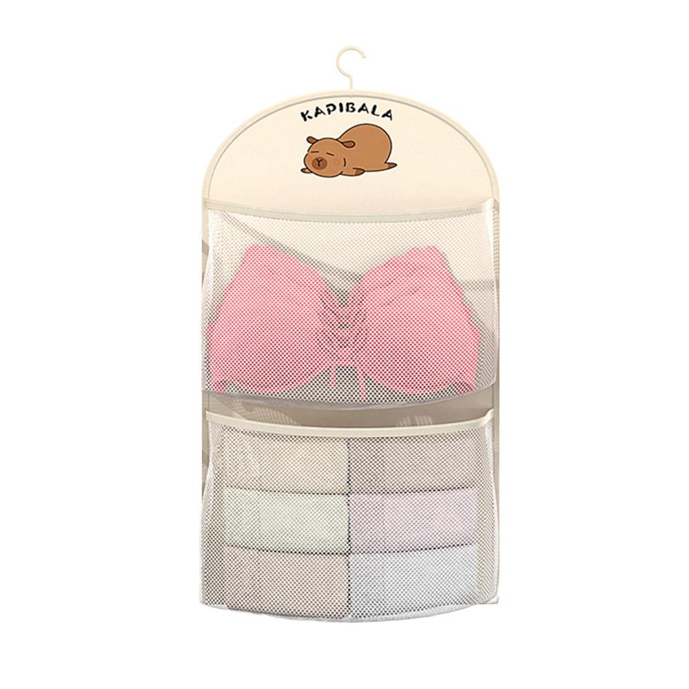 Capybara Socks Hanging Bag Large Capacity Wardrobe Organizer New Underwear Storage Bag