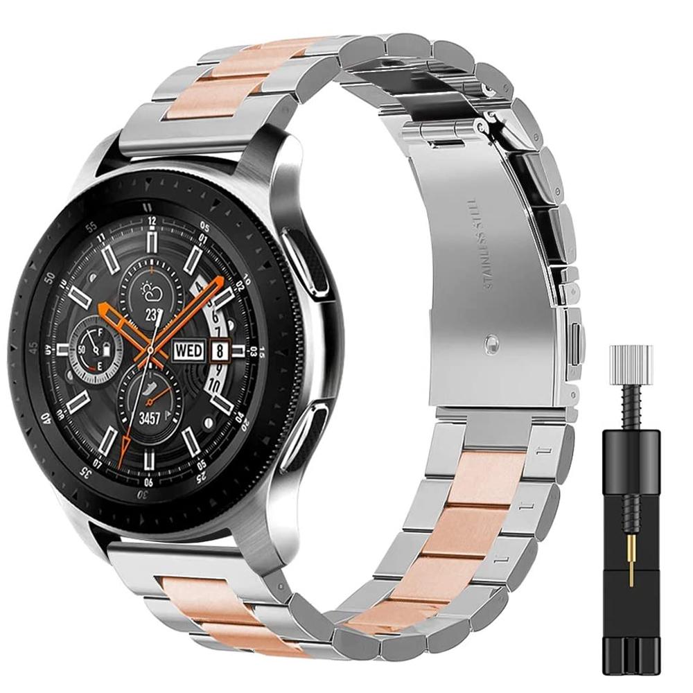 20mm 22mm Metal Band For Samsung Watch 7/6/5/4/3 Huawei Watch 4 Pro/GT5 Pro/GT4 3 2 46mm Bracelet for Amazfit GTR/GTS/Bip Strap
