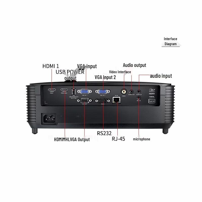 Optoma X3188ST 3300 Lumen XGA Short-Throw Projector (CN Version)