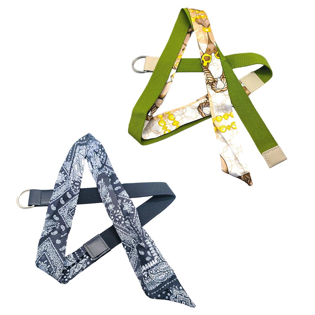 Verstellbarer Patchwork Seidenschal Gürtel Canvas Universalgürtel Hot Girls Damen Taillengürtel für Mantel Röcke Jeans Dekorativ