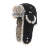 New Era The Trapper Pilot Corduroy with Cold Weather Dog 14667627 Cap, Fur, Protection, Black, Ears, CA, 8-Welt, Corduroy,