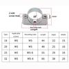 16/20/25/32mm Off-Wall Code Saddle Card Pipe Clamp Durable Stainless Steel Fixed Clip Fastener High Quality Home Hardware