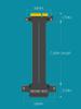 GLOTRENDS 200mm PCIe 4.0 X4 Riser Cable - for M.2, WiFi, Firewire, USB, Sound Cards, and More