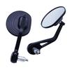 Universal CNC Motorcycle Round Bent Handlebar Rearview Mirror