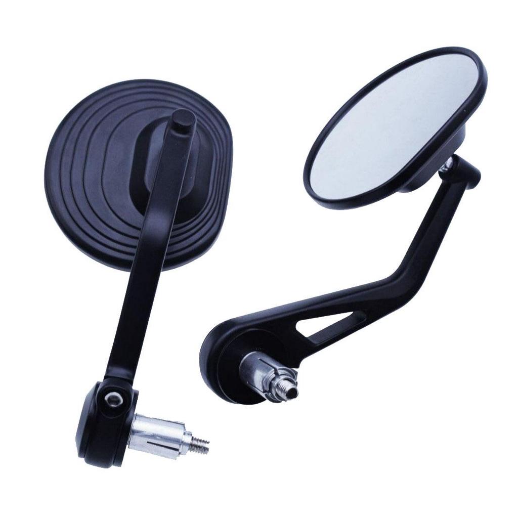 Universal CNC Motorcycle Round Bent Handlebar Rearview Mirror
