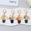 Magic Academy Couple Keychain Hufflepuff Gryffindor Slytherin Ravenclaw Surrounding Uniform Badge Alloy Pendant Creative Package Gift