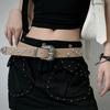 Solid Color Y2K Punk Belt Gothic Star Waistband Harajuku Western Studded Belt  Daily