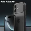 KEYSION Transparente Mattes Handyhülle für iPhone 17 Durchscheinende Weiche Silikon+PC Stoßfeste Handy-Rückabdeckung für iPhone 17 2025