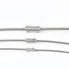 10PCS Stainless Steel 304 Hand Screw Wire Rope Clip Clamp Fit with Hexagon Grub Bolts Buckle for 2 3 4 5 6 8 10mm Cable