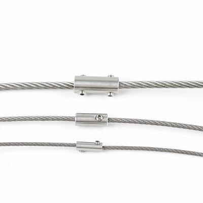 10PCS Stainless Steel 304 Hand Screw Wire Rope Clip Clamp Fit with Hexagon Grub Bolts Buckle for 2 3 4 5 6 8 10mm Cable