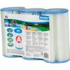 Kit de 3 cartuchos de filtragem A - - Fibra Dacron - Fáceis de limpar