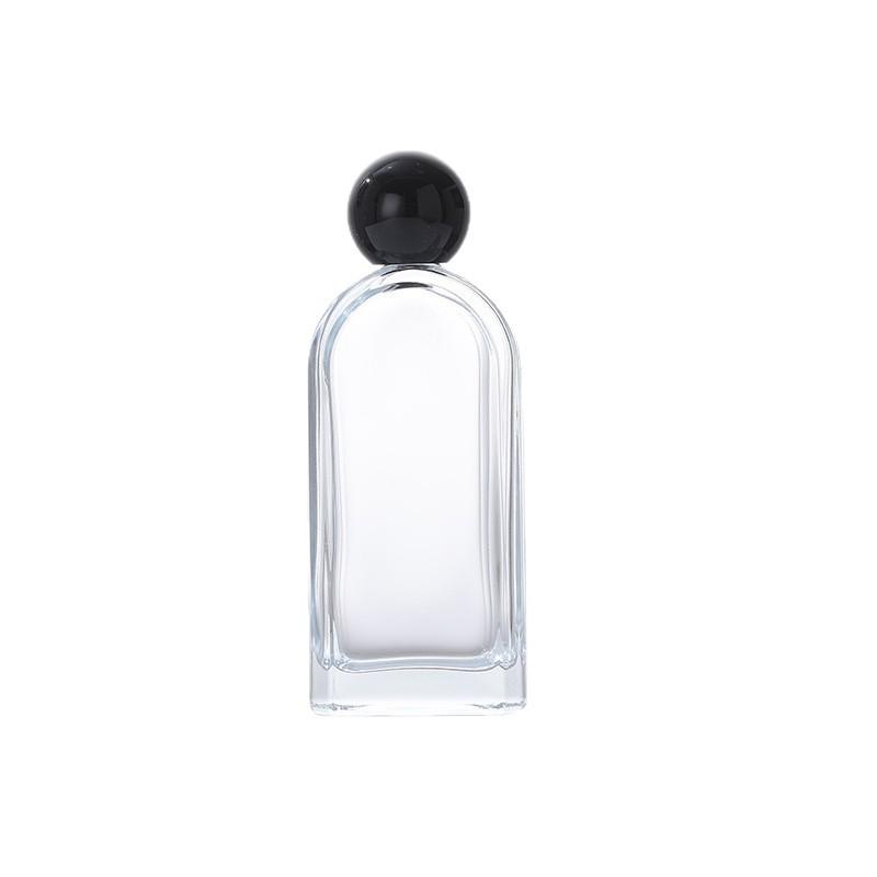 Transparent Glass Spray Perfume Decanter Bottle - Small Cylindrical Design