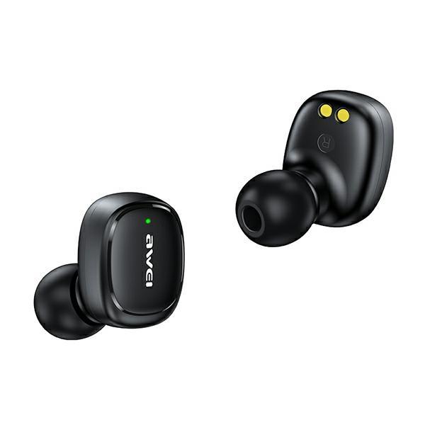 Awei Słuchawki Bluetooth 5.1 T13 Pro Tws+ Stacja Dokująca Czarny/Black