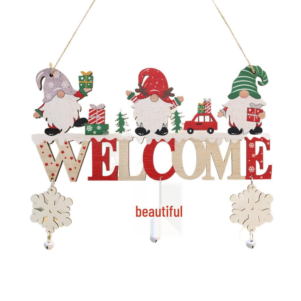 2027 Wooden Christmas Ornaments: Creative Santa Claus & Snowman Pendants for Trees
