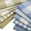Plaid Cotton Linen Tablecloth, Throw Pillow, Cushion, and Pillowcase Fabric